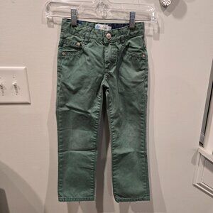 5Y Mini Boden Green Chino Pants, Easter/Summer
